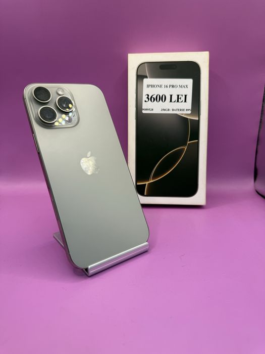 Iphone 16 Pro Max 256Gb 89%•Amanet Matei Crangasi•90895