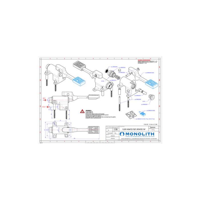 Комплект крачен смесител