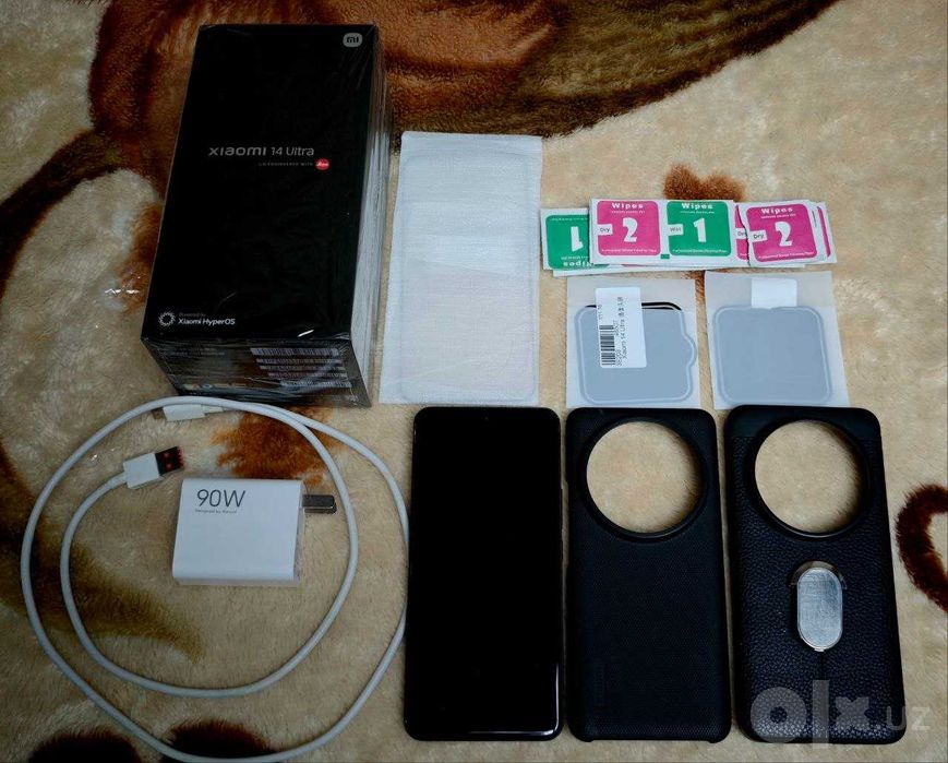 Xiaomi 14 Ultra 16 GB 1024 GB полный комплект + чехол, защитные стёкла
