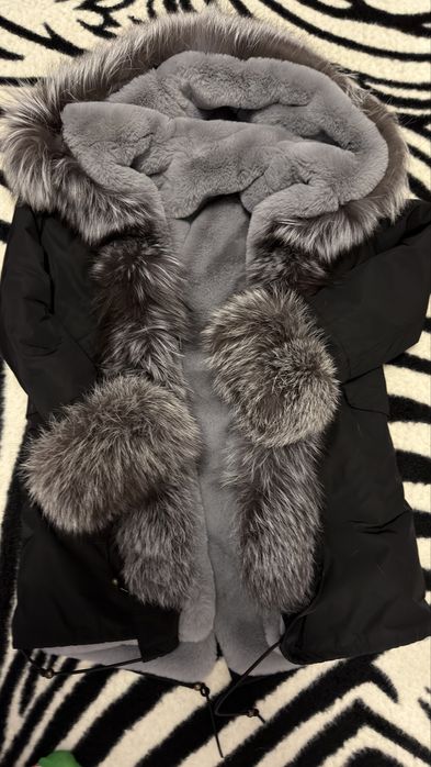 Geaca dama parka imblanita