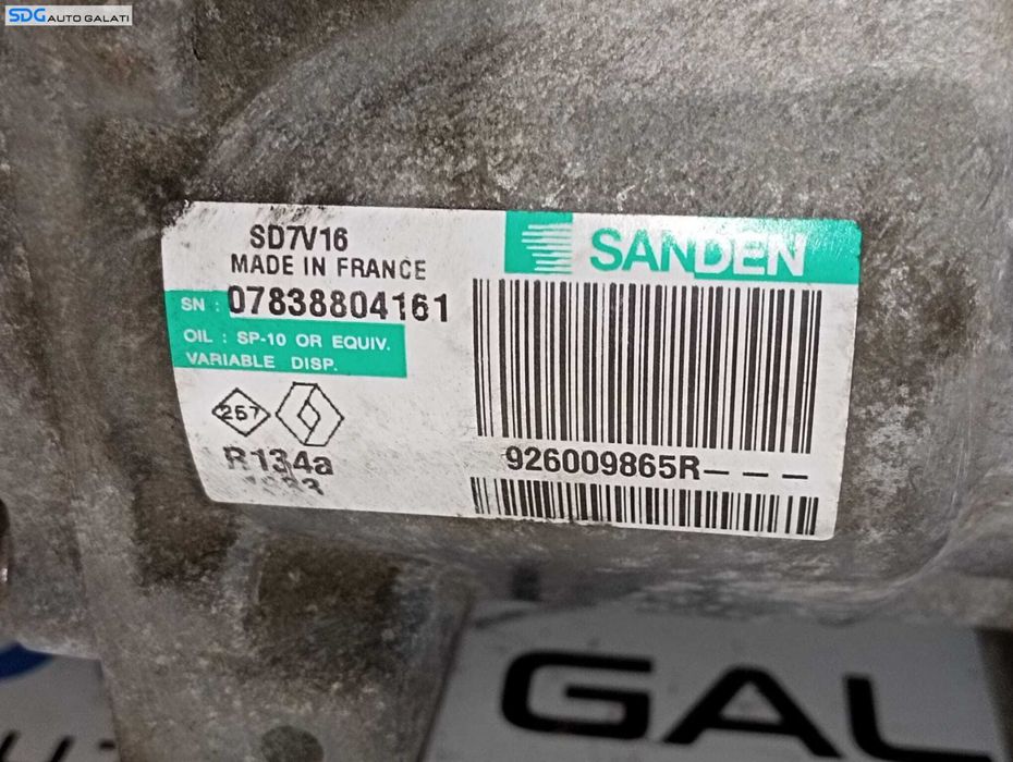 Compresor AC Aer Condiționat Clima Nissan Qashqai J10 1.5 DCI 2007 - 2013 Cod 926009865R 07838804161 [M7061]