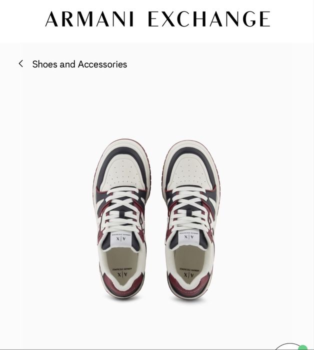 armani exchange кроссовки