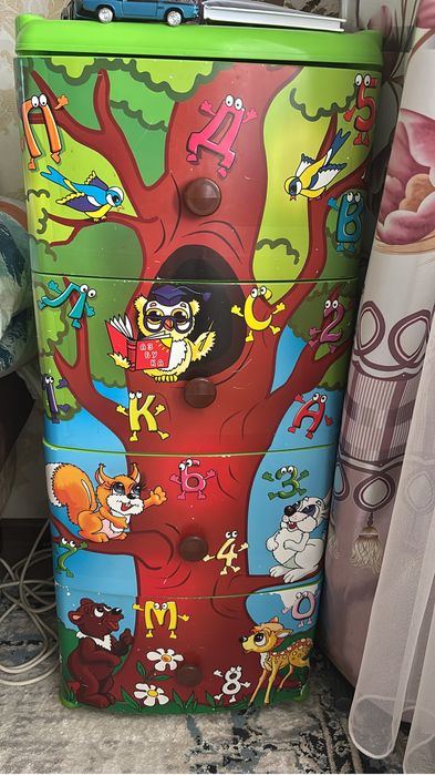 Пластиковая тумба для игрушек