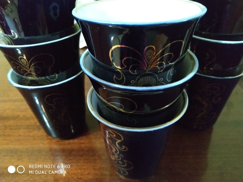 Стаканы синий кобальт.