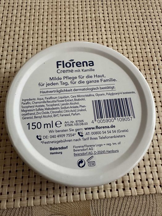 Крем Florena с лайка 150мл. оригинал - Класика от Германия