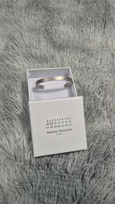 Bratara Maison Margiela Frosted Surface si silver