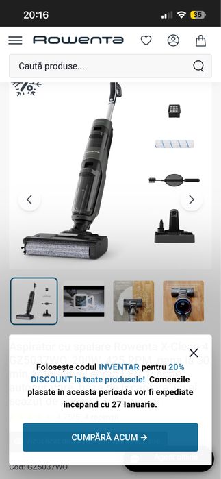 Rowenta X-Clean 4 cu spalare