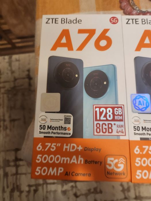 ZTE A76 чисто нов неразпечатан