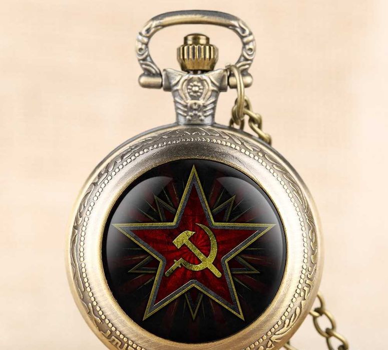 Карманные кварцевые часы на цепочке с крышкой. Отличный Подарок.