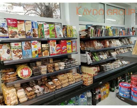 Магазинен стелаж, регал, щанд тъмно сив , матов RAL 7016