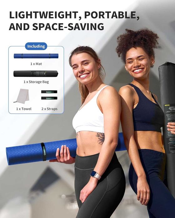 Голяма спортна постелка 183 x 122 см, за йога , фитнес , пилатес