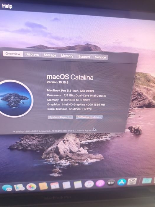 MacBook pro 13 i5 8 gb ram