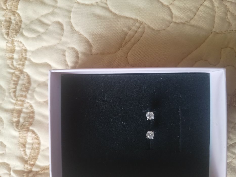 Сребърни дамски обеци