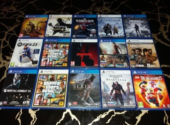 Игры Пс4Пс3Пс5 диски лицензионные