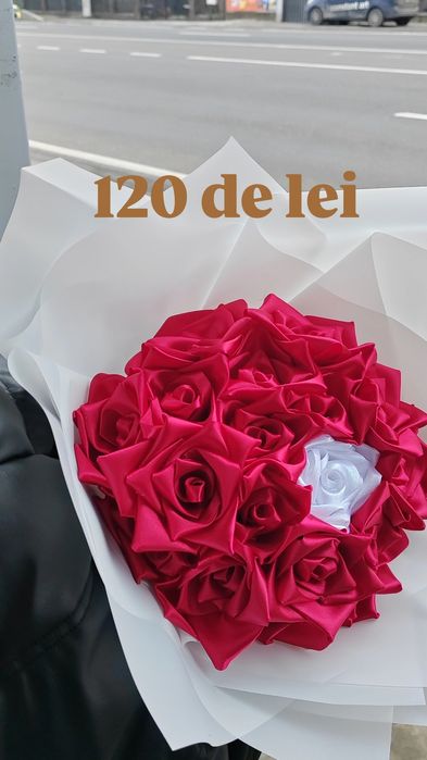 Buchete de flori / satin / sapun/ cadouri / trandafiri