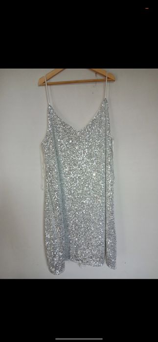 Rochie alba paiete M