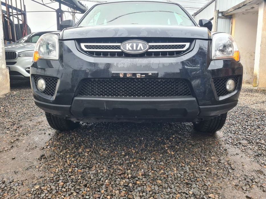 Bara fata Kia Sportage II 2006 - 2010 Negru (1165) model fara spalatoare far