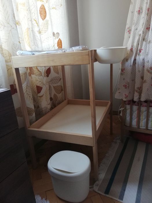 Комплект "Ikea" кошара и повивалник от бук