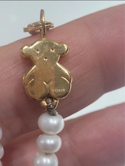 Colier aur 18 k si perle naturale Tous