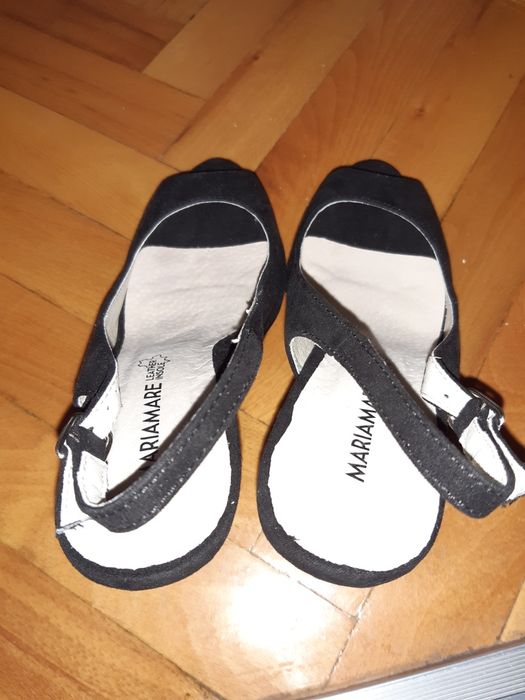 Официални кожени обувки (набук) 38.