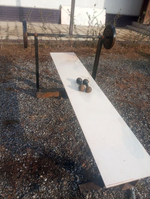 Продам штанга 40-45 кг.