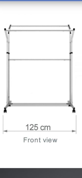 Stender metalic alb cu crom