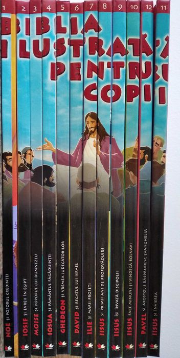 Biblia Ilustrata Pentru Copii, Set 12 Carti / Volume, Editura Litera