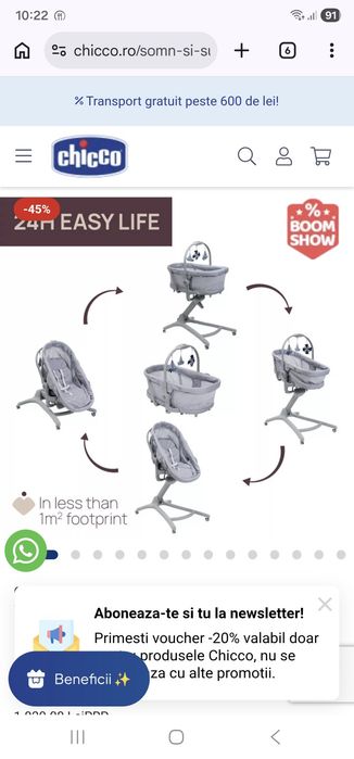 Patut Chicco Baby Hug Pro 5 in 1