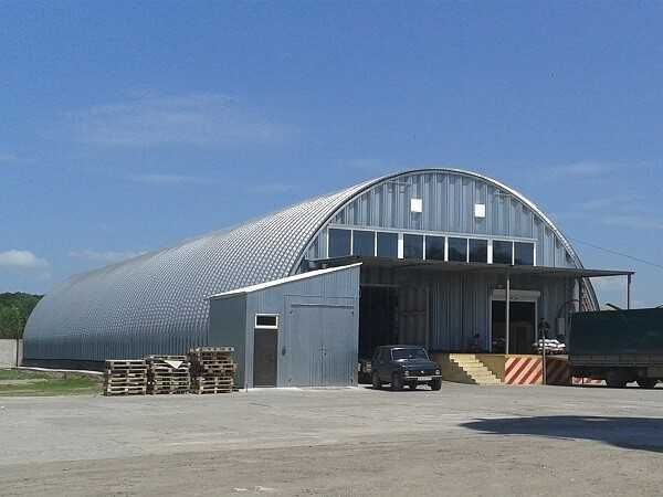 Строим бескаркасные ангары