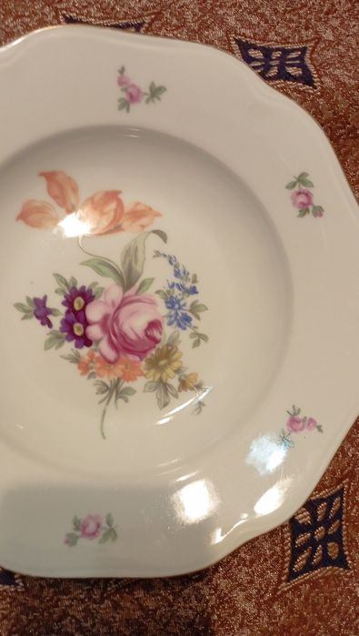 Тарелка мейсенский букет, глубокая -1 шт