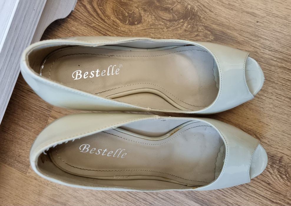 Pantofi nude dama, marimea 38, cu platforma