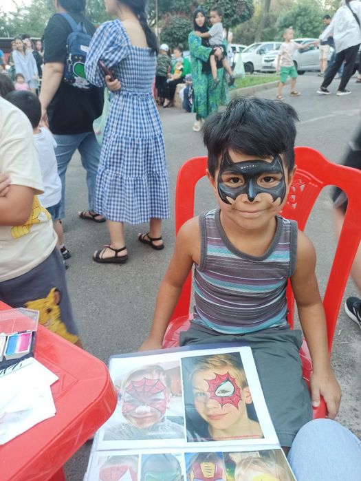 Аквагрим на детских и взрослых лицах