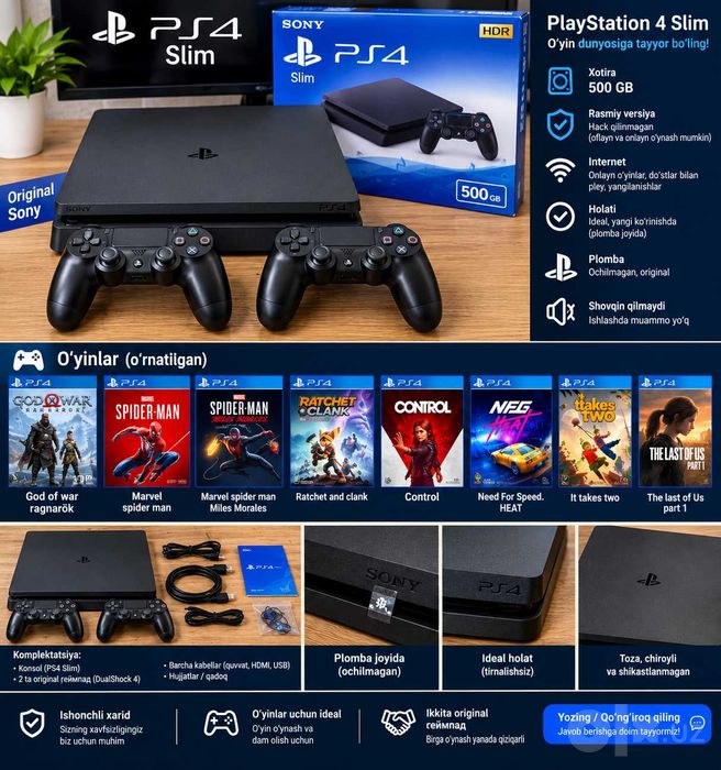 PLAYSTATION 4 SLIM 500 GB Vzlom emas
