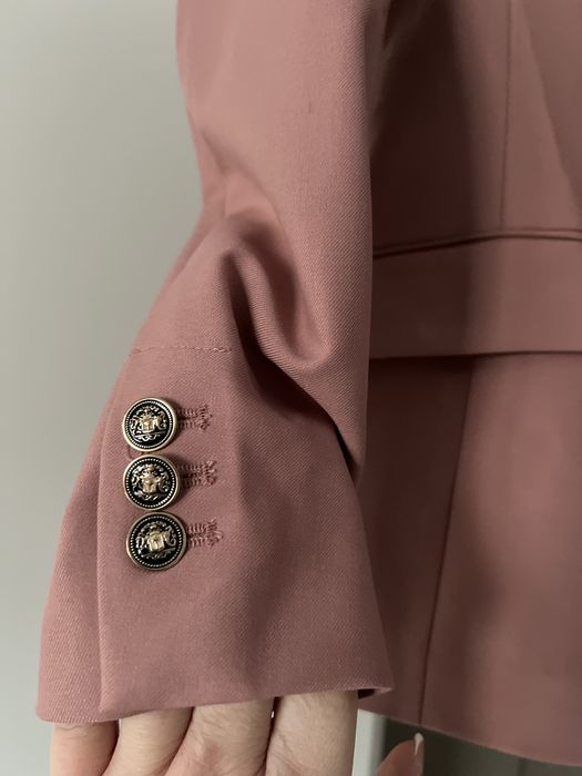 ZARA Blazer roz S - NOU, etichetă 59€, cambrat elegant