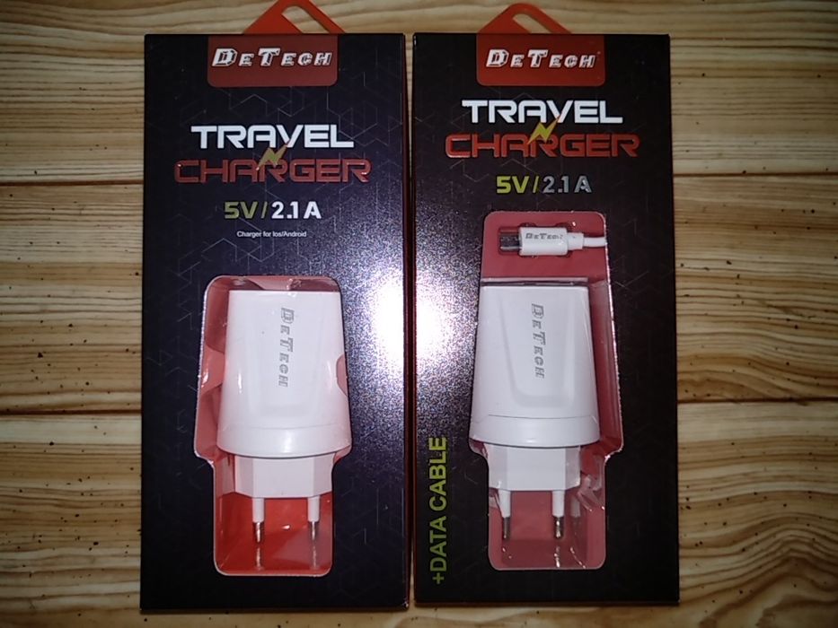 2 бр. зарядно устройство DeTech, 5V, 2.1A, 2хUSB

1. бр. зарядно