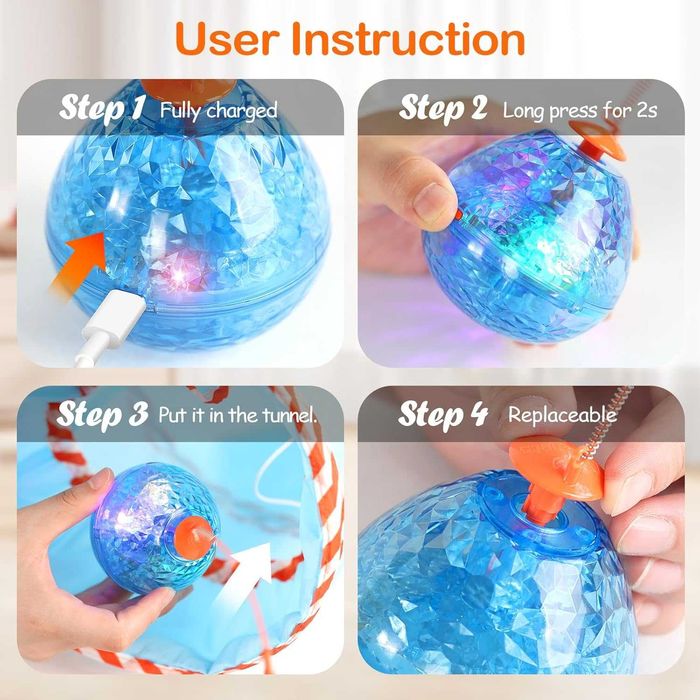 Migipaws Интерактивна играчка за котки,движеща сянка,пеперудени пера