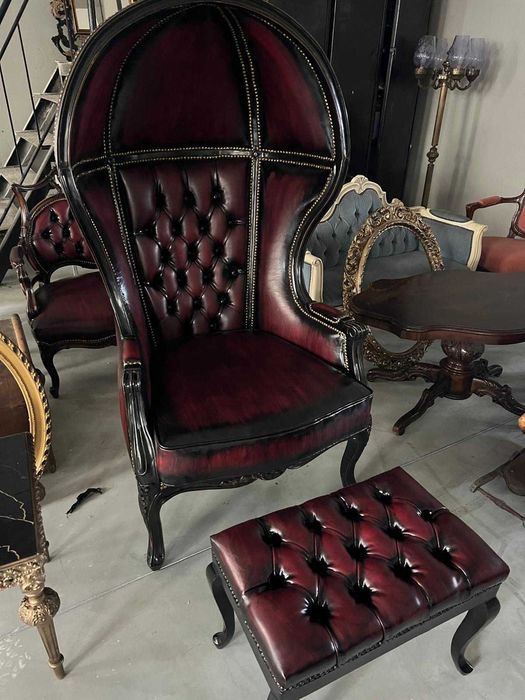 Jilt/Fotoliu baroc+taburet!