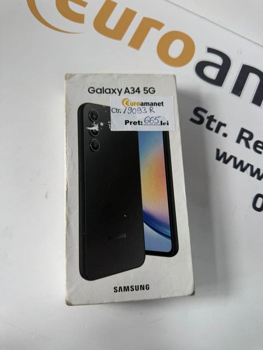 Telefon mobil Samsung Galaxy A34, Dual SIM, 6GB RAM, 128GB, 5G, -G-
