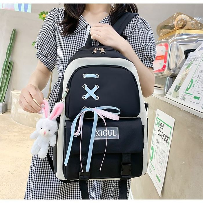 Школьный рюкзак комплект 4 в 1 портфель сумка пинал