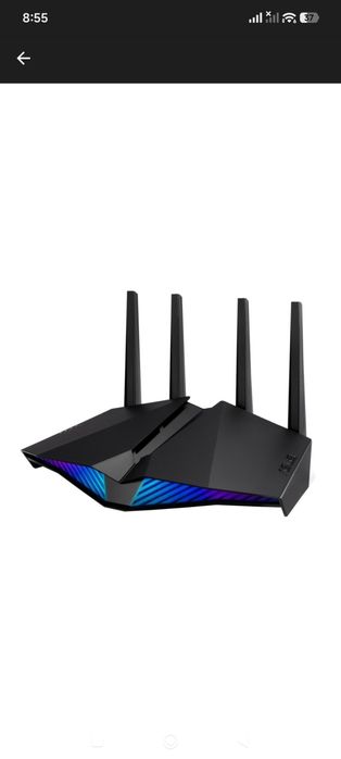 Router Gaming ASUS RT-AX82U, Wi-Fi 6 AX5400, AiMesh, RGB