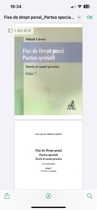 PDF Fise de drept penal partea speciala Mihail Udroiu