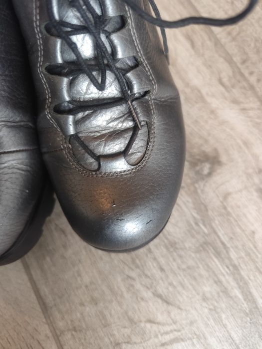 Botine casual piele culoare argintiu mărimea 36