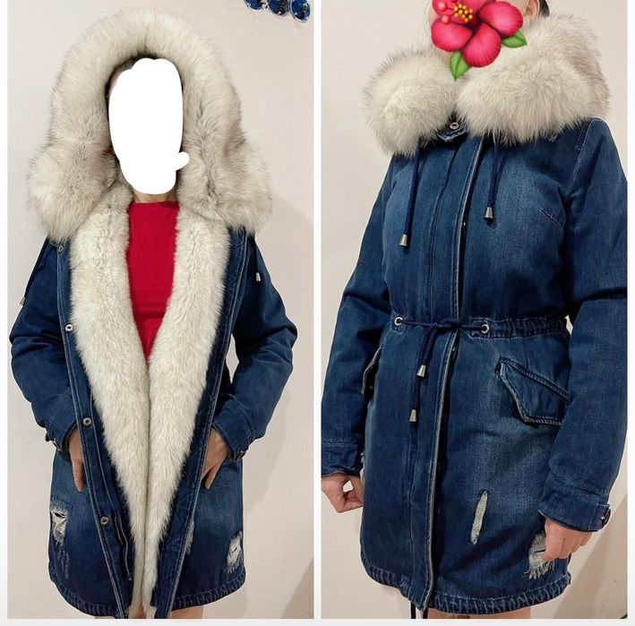 Шуба норка мутон. Парка песец.