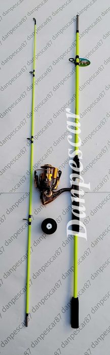 SET 4 Lansete WB fibra sticla plina 2,10m cu 4 Mulinete MA6000 11 rul