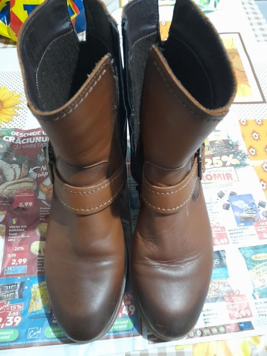 Cizme/ghete din piele naturala marime 38