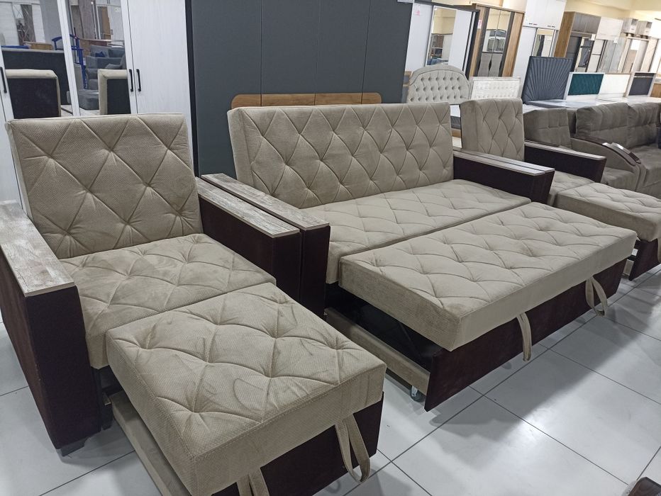 Диван и кресло с механизмом