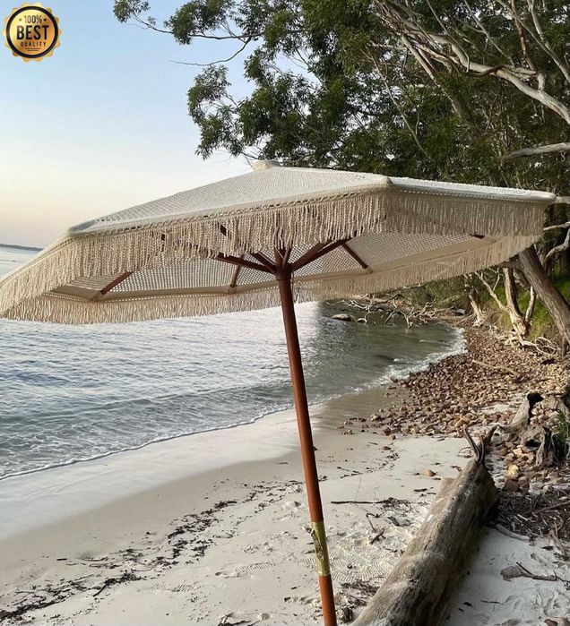 Плетен чадър за градина, плаж, ресторант или бийч бар