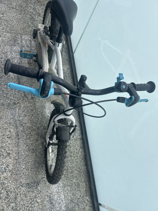 Bicicletă Inuit 100 16" alb copii 105 - 120 cm copii