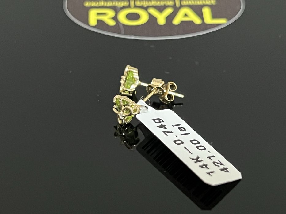 Bijuteria Royal CB : Cercei copil aur 14K 0,74 grame