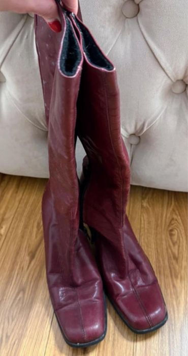 Cizme rosu burgundi